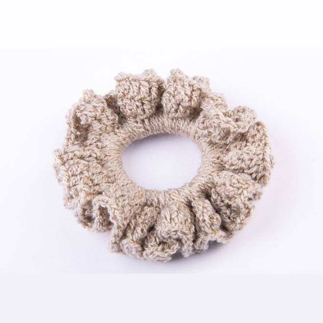 Scrunchie πλεκτό χρυσό